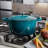 Crock-Pot 5 Quart Enamel Cast Iron Covered Dutch Oven Bundle With Skillet, Teal