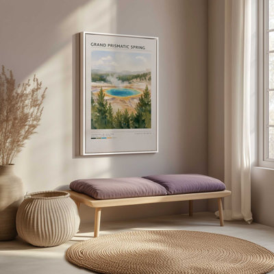 «Grand Prismatic Spring», reproduction d'art sur toile Yellowstone