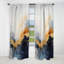 Heaney - Rideau à peinture - Rideau abstrait en velours occultant - 1 panneau-1605609274