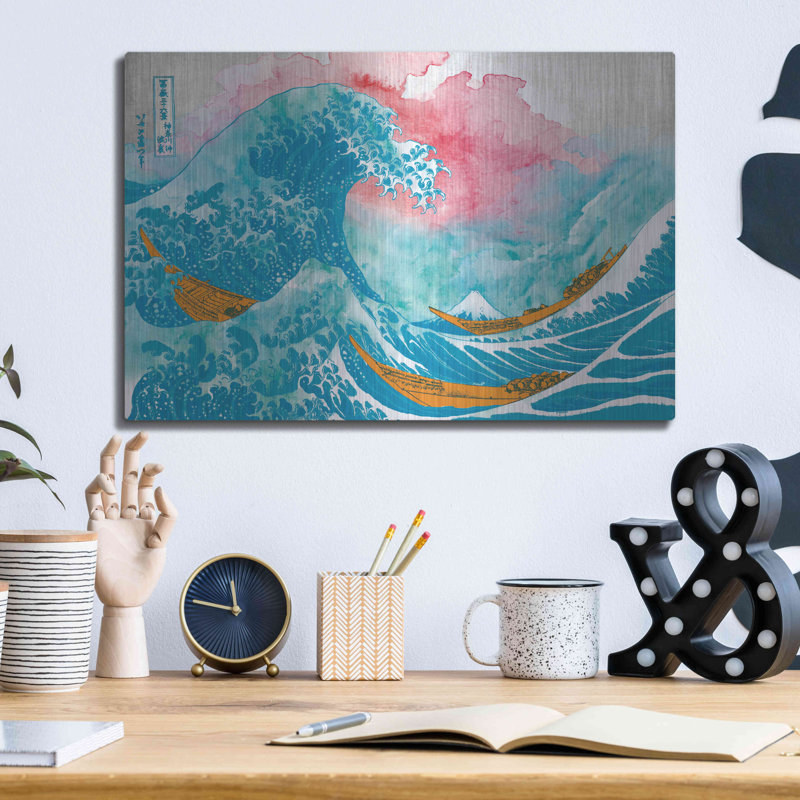 «The Great Teal Wave» par Porter Hastings, H 12 po x l 16 po
