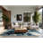 Soft Plush Narberth Modern Geometric Shapes Area Rug in Blue – BabyBlue Binding-874574393