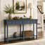 Console rustique avec deux tiroirs spacieux et une tablette inférieure pour un décor de salon et de vestibule élégant-2090121240-2090121247-2090121447