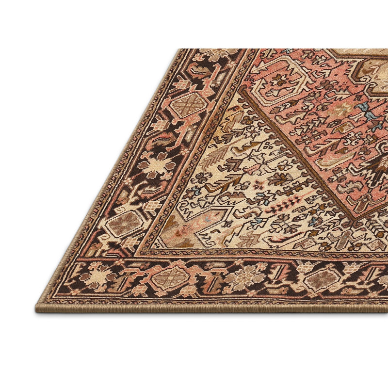 Tapis beige Southwestern, Rectangle 4 pi x 6 pi