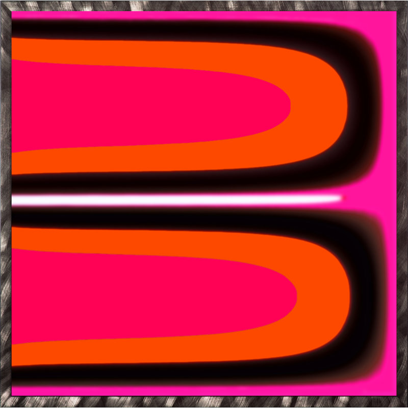 Pop Series 9 (Pink) par Jeffrey Goodman - Cadre photo, impression sur papier, Cadre flottant en papier