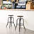 Laxton Adjustable Height Counter Stools for Kitchen Island with Metal Frame-420687949