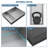 21" X 17" Stainless Steel Shower Niche Double Shelf, Brushed Nickel-608784170-608784169