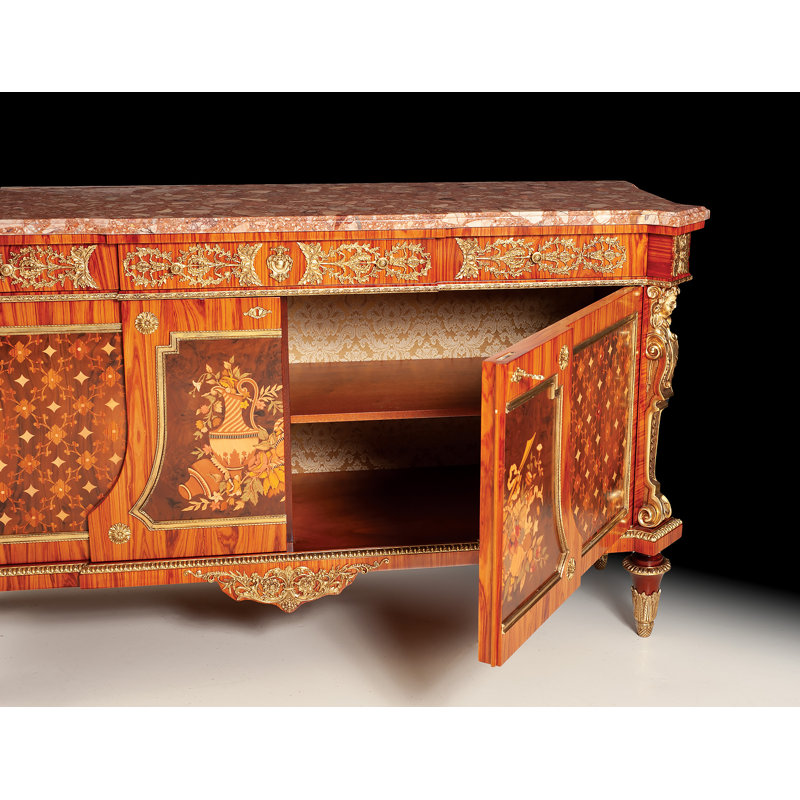 Buffet 76 po à 3 tiroirs