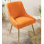 Velvet Dining Chair with Gold Legs