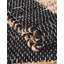 Tapis noir / beige tissé à plat à la main Balduin-245441876