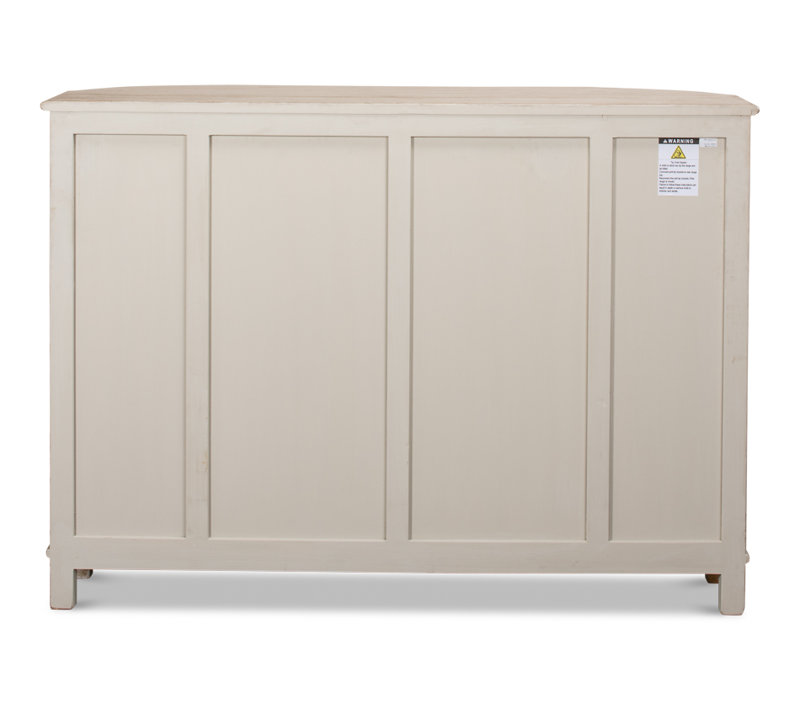 Brooks 63'' W Solid Wood Sideboard, Stone Gray