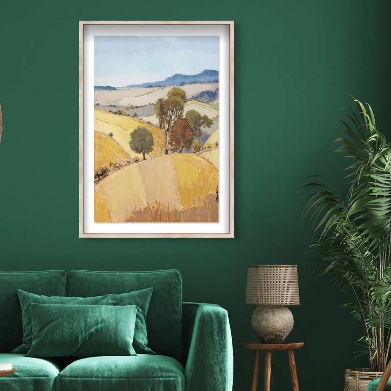 From Home Framed Graphic Art, 25.5"H x 37.5"W, Natural Oak Shadowbox
