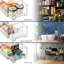 Sorbus Fridge Drawers - Clear Plastic Stackable Pull-out Refrigerator Organizer Bins - Food Storage Containers For Kitchen, Refrigerator, Freezer, Pantry And Vanity (4 Pack | Large & Small)