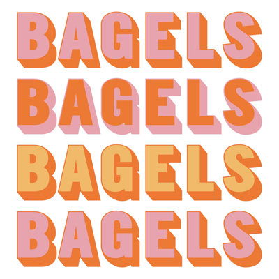 Bagels par Yaffa G - imprimé