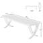 Kynara 78.74" W Rectangle Writing Desk-398328151