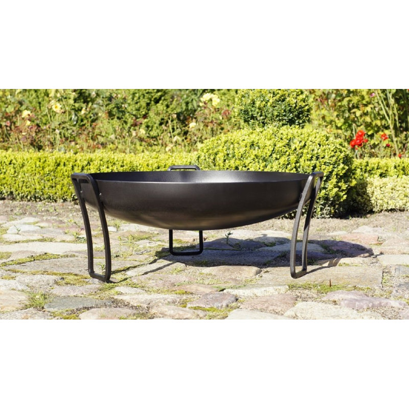 Payden Steel Wood Burning Smokeless Fire Pit, 30" H x 70" W x 70" D