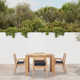 Thorne 43'' Rectangular 4 - Person Outdoor Dining Set