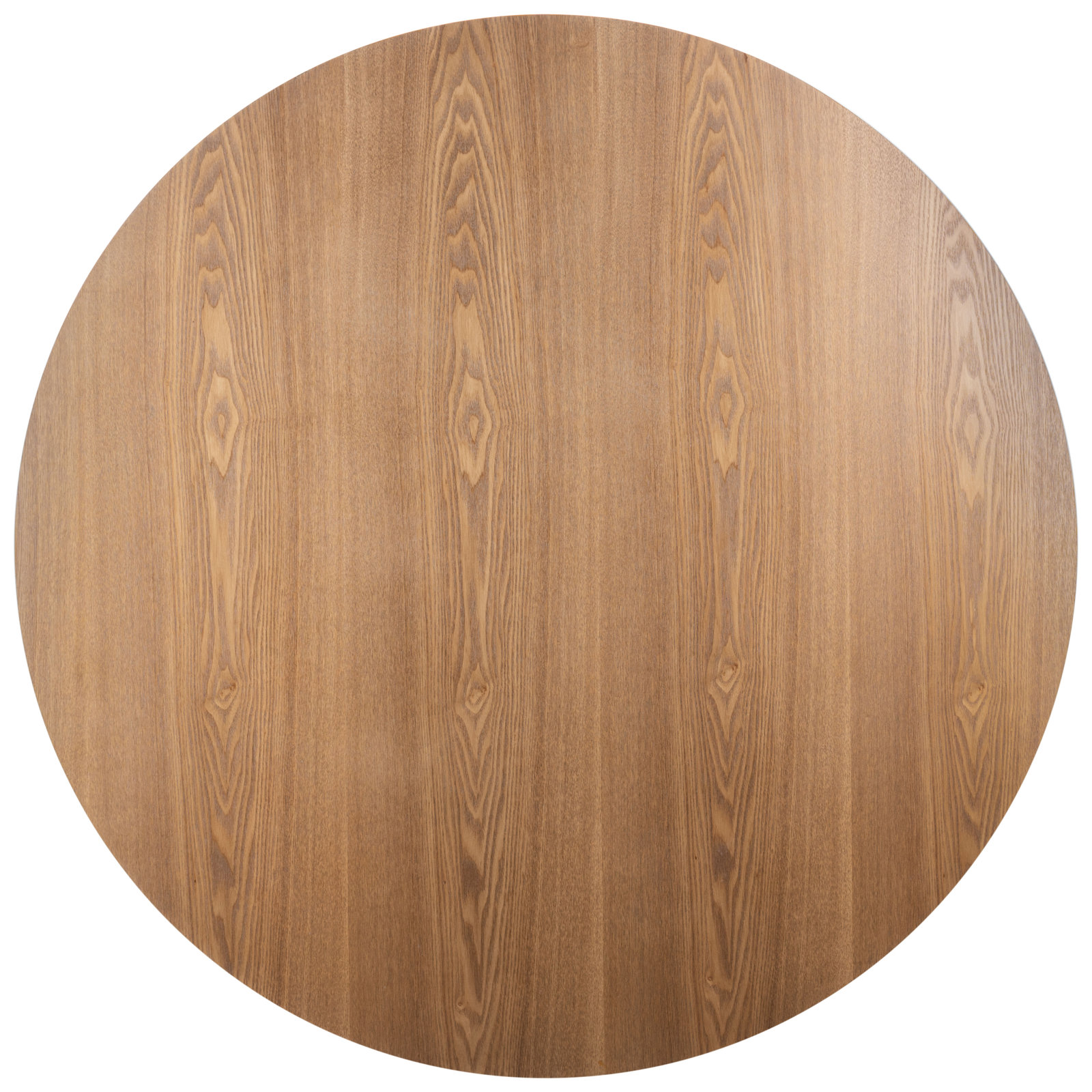 Pacetti 47.3'' Round Dining Table, White/Natural, Natural