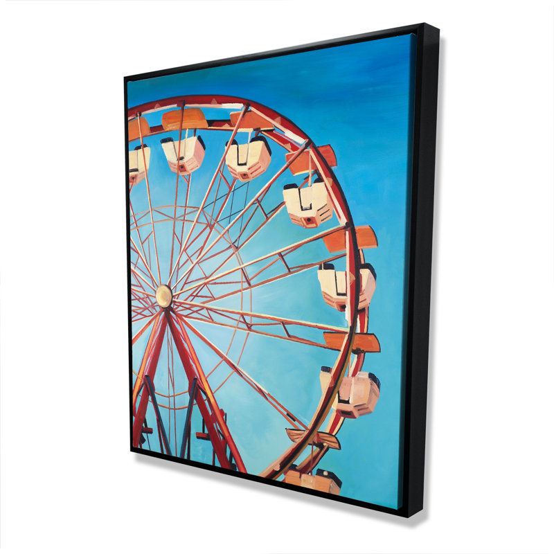 Grande roue - Magnifique décor de chambre à coucher encadré bleu