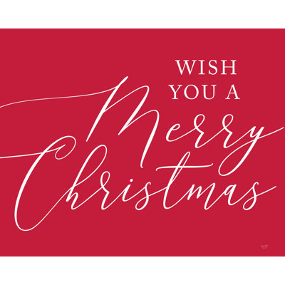 «We Wish You a Merry Christmas» par Lux + Me Designs - impression sur toile tendue