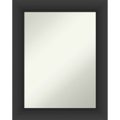 Sloped Non-Beveled Framed Wall Mirror