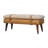 Marisal Boucle X Tan Leather Bench
