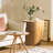 21.06-inch Retro Barrel-shaped Coffee Table: Natural Wood Grain + Barrel-shaped Design, Infusing A Retro Charm Into The Office/dining Room/living Room
