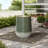 Emerald Ribbed Top with Ivory Bottom Tall Resin Fountain with Lights-1854695408