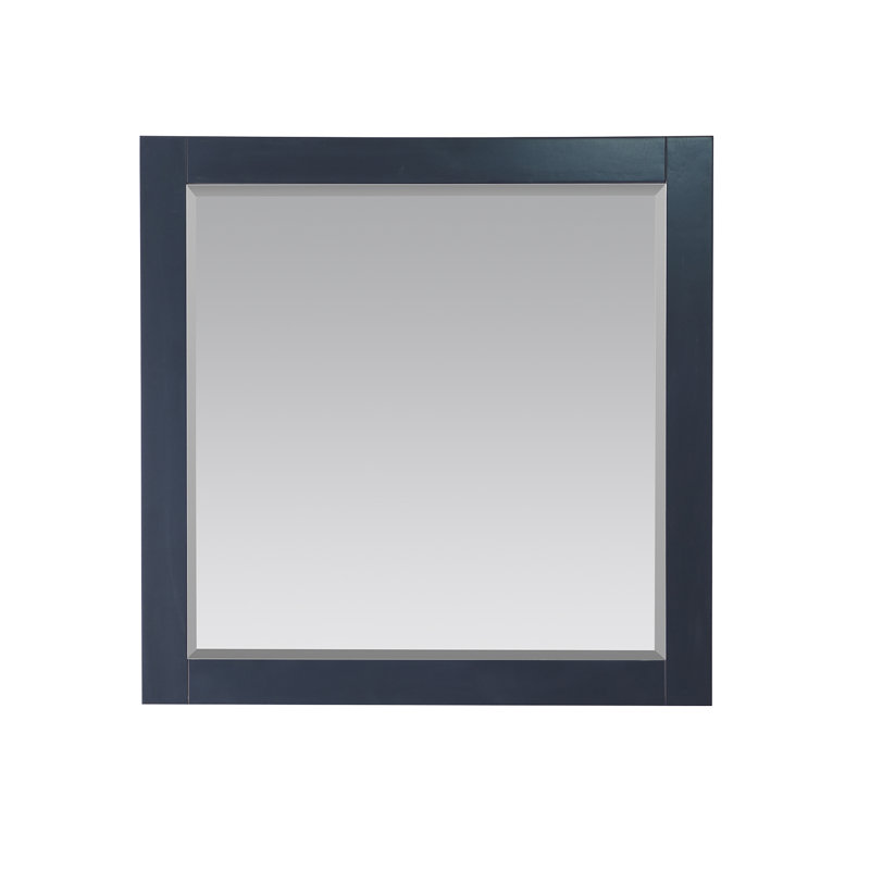Ivy Wood Wall Mirror, Classic Blue, 36" x 33.5"