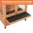 Indoor 4-Tier Chew-Proof Breathable Wooden Chinchilla Cage with Mobile Wheels and Storage Cabinet