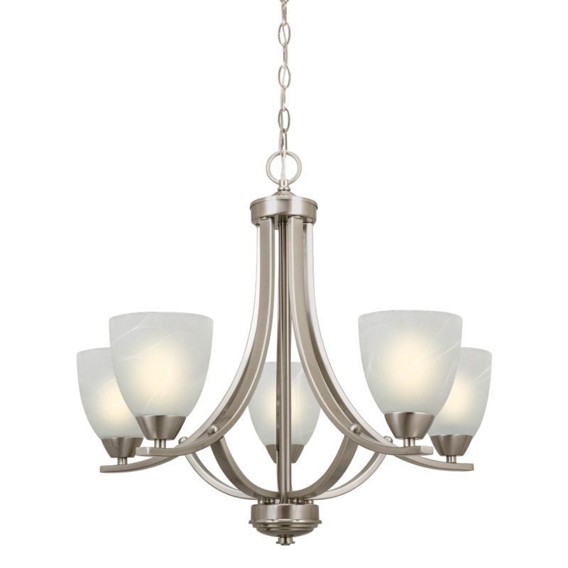 Lustre 5 lumières façon bougie derryn
