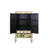 Solid Elm  Wood Console Cabinet