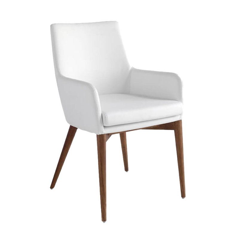 Zalma Upholstered Swivel Accent Chair, White