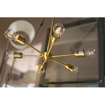 Lustre de sphère spoutnik 6 lumières Crescio