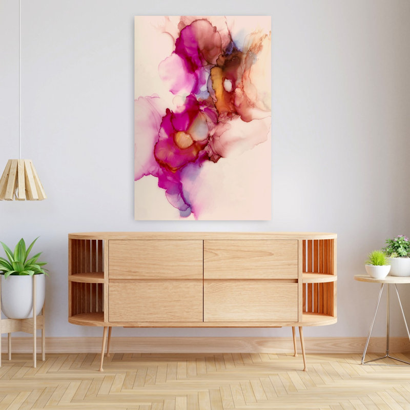 Flamme abstraite, art naturel éthéré, H 48 po x l 32 po