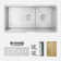 Stylish Versa Undermount 36'' Stainless Steel Double-Bowl Kitchen Sink S-636W
