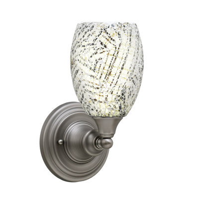 Wall Sconce With 5" Fusion Glass