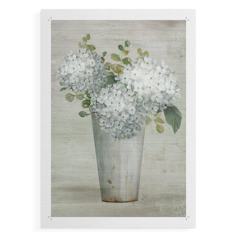 Simply Hydrangeas II - Impression sur toile seulement - NON-CADRE, H 18 po x l 12 po