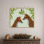 «Foxes and Mistletoe» par Fab Funky, impression sur toile encadrée