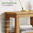 6 Cubes Solid Wood Wide Bookcase