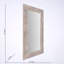 Miroir rectangulaire en bois massif sculpté à la main - 36 po x 72 po