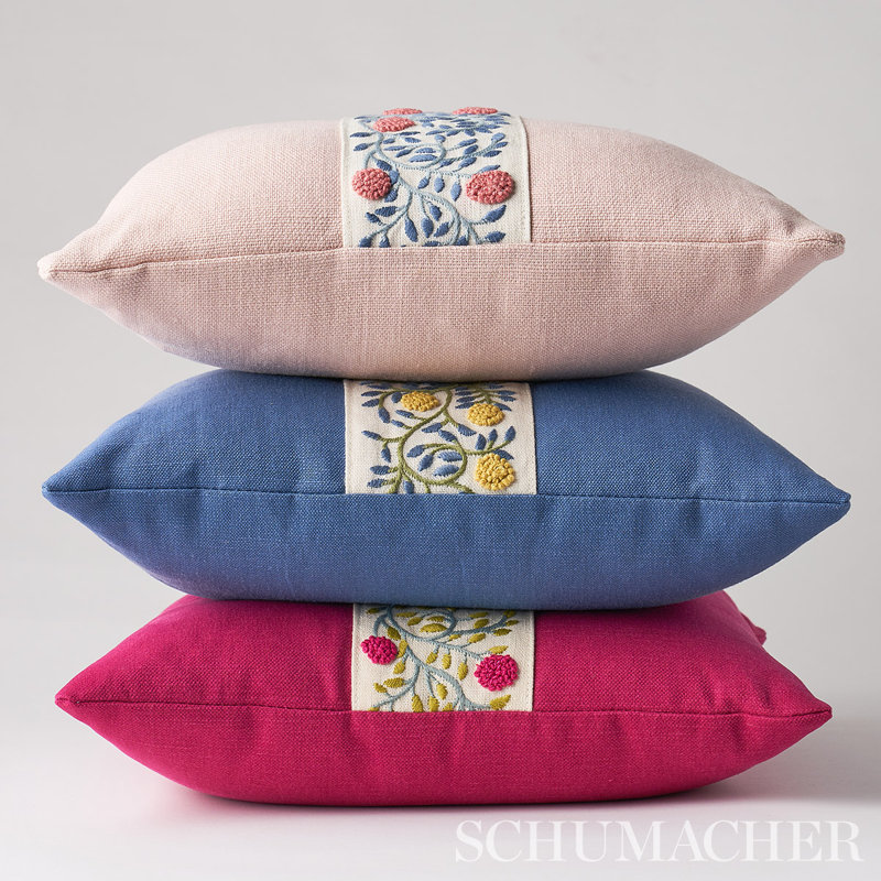 Ashoka Square Throw Pillow, 18" x 18", Rose Quartz