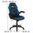 Ariquer High-Back Racing Style Gaming Chair with Headrest and Flip-Up Arms-762130668