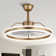 Konor 24'' Ceiling Fan with LED Lights  Dimmable LED Light with 3 Colour tone, 6 Speed Quiet DC motor, App and Remote Control