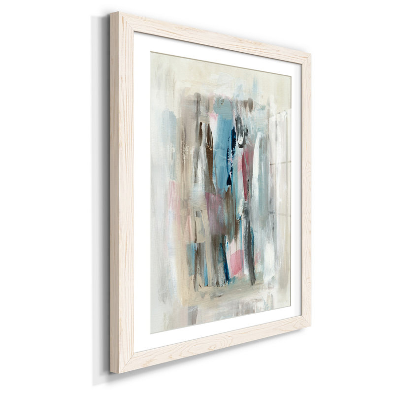 Été délavé - reproduction d'art, H 31,5 po x l 23,5 po x P 1,5 po, Papier encadré blanc, Blanc