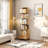 360° Rotating Bookshelf with Wheels Space-Saving Multi-Tier Spinning Bookcase Organizer Modern Display Shelf for Small Spaces Living Room Bedroom Office-1410080395-1410080398