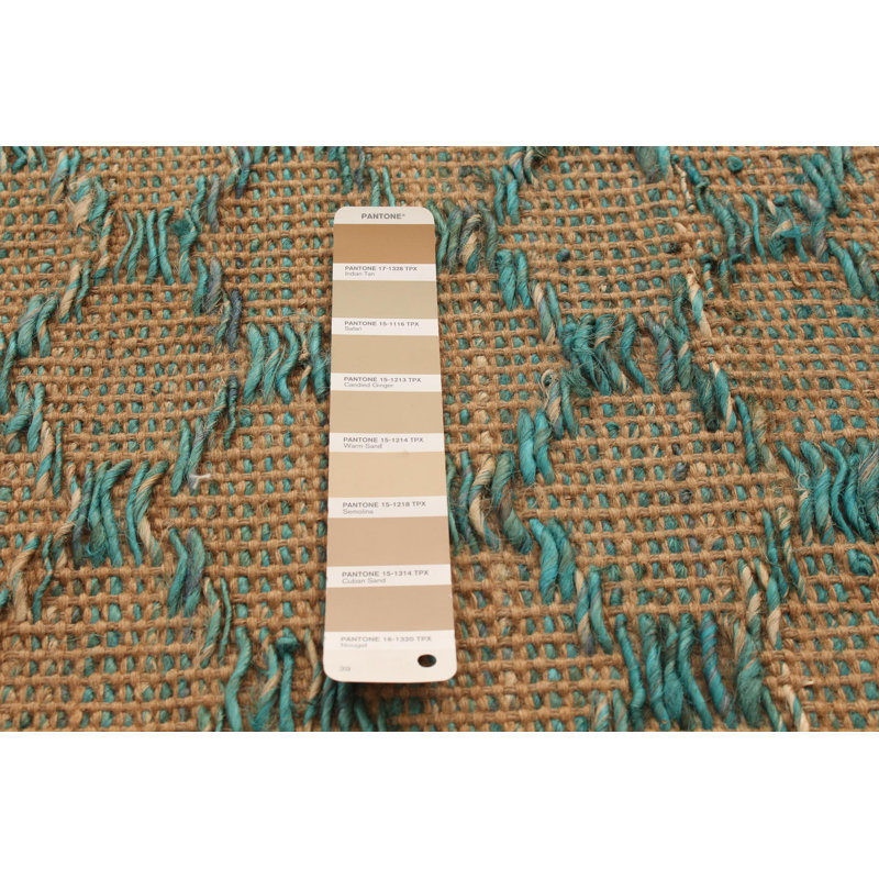 Tapis brun à tissage plat Kalos
