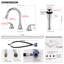 Widespread  2-Handle Pull Out Sprayer Bathroom Sink Faucet With 360 Swivel Spout-111971022