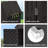 Black Resin Outdoor Storage Shed-116928808