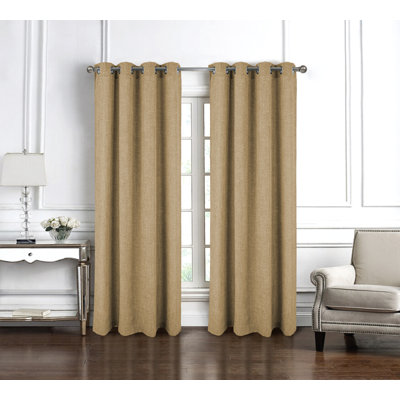 Delmar Textured Window Curtain Panel