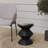 Michailo 15" Modern Hourglass Plastic Side Table, Waterproof Outdoor Patio End Table & Bedroom Nightstand-2089582702